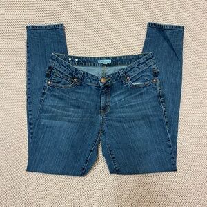 ✰ cabi low waisted skinny blue jeans ✰